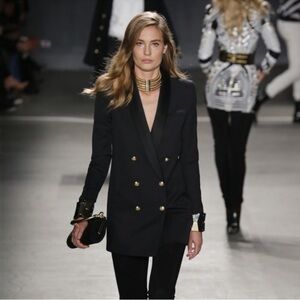 Balmain x H&M Black Blazer Mini Dress - Size 4